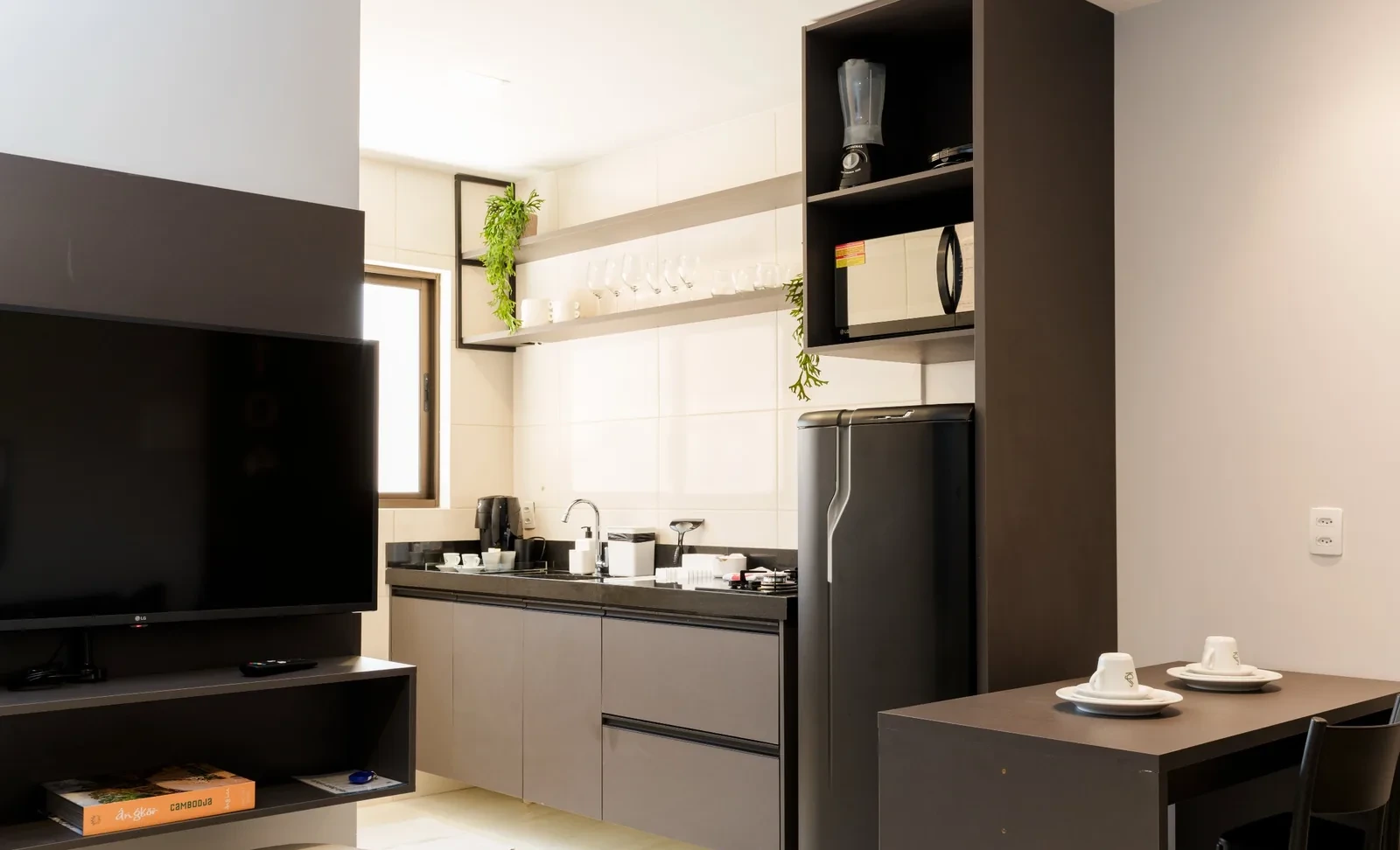 Apartamento Gaudium Flats — banheiro privativo moderno